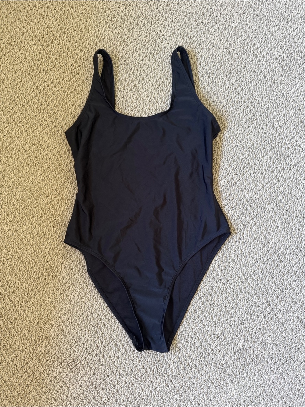 Shekini Black One-Piece Swimsuit - Women's Scoop Neck